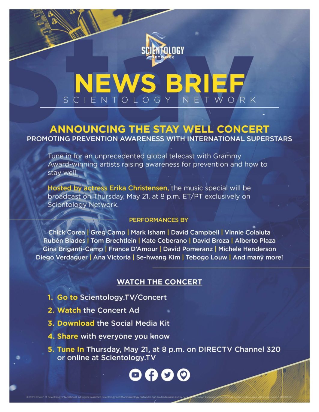 News Brief – Stay Well Concert