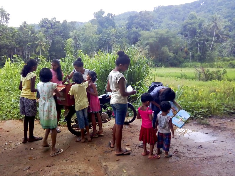 Books by bike: Sri Lankan man runs mobile library for kids | Sri Lanka ...