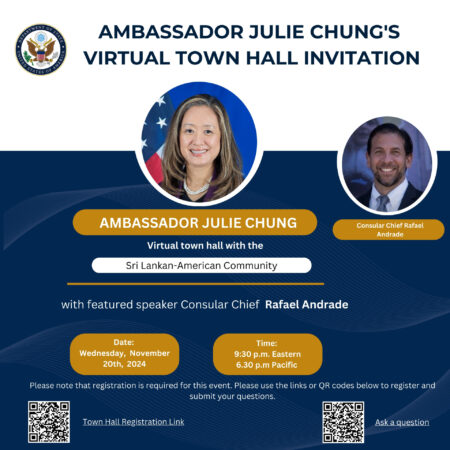 Ambassador Julie Chung’s Virtual Town Hall